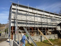 Construction of Island Theatre Megi